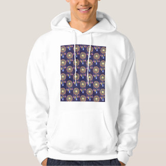 Dreamcatchers Feathers Watercolor Seamless Texture Hoodie