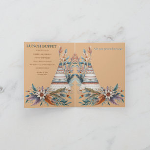 Dreamcaters in a Bohemian theme Invitation