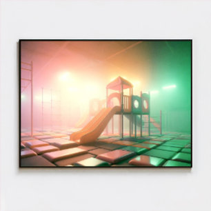 Dreamcore Playground Poster – Surreal Dreamy Art