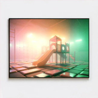 Dreamcore Playground Poster – Surreal Dreamy Art