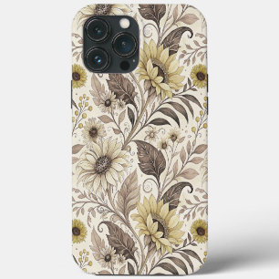 Dreamed Sunflowers Art Nouveau iPhone 13 Pro Max Case
