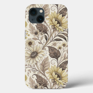 Dreamed Sunflowers Art Nouveau iPhone 13 Case