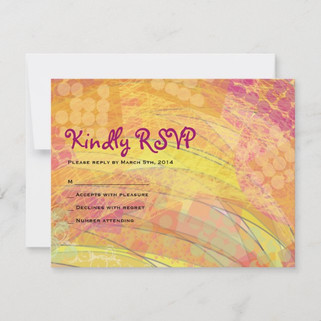 DREAMER Bat Mitzvah Reply Card (Front)