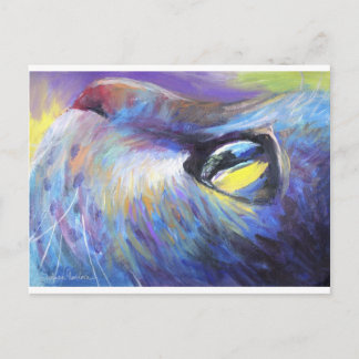 dreamer cat painting svetlana novikova postcard