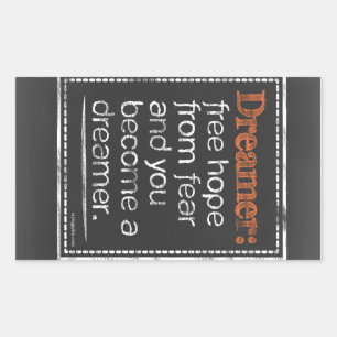 Dreamer Rectangular Sticker