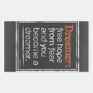 Dreamer Rectangular Sticker