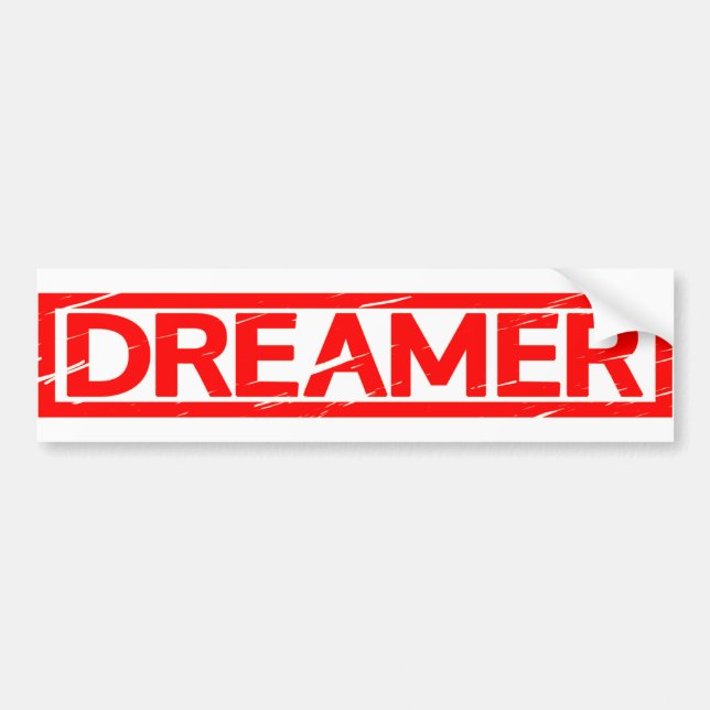 Dreamer Stamp Bumper Sticker (Front)