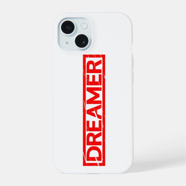 Dreamer Stamp iPhone 15 Case (Back)