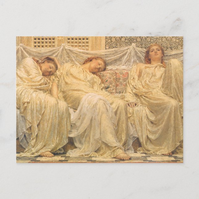 Dreamers by Albert Joseph Moore, Victorian Art Postcard (Front)