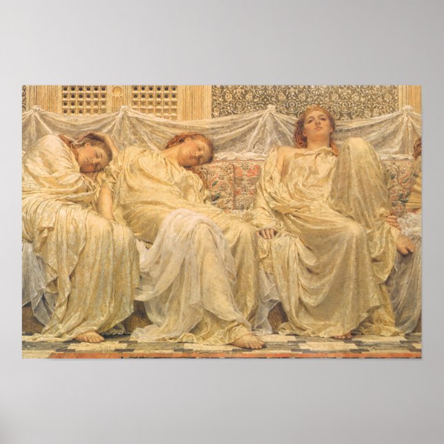 Dreamers by Albert Joseph Moore, Victorian Art Poster (Front)