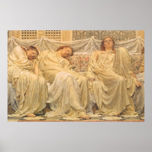 Dreamers by Albert Joseph Moore, Victorian Art Poster (Front)
