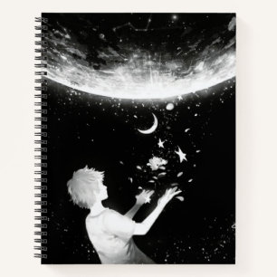 DREAMER'S JOURNEY NOTEBOOK WHIMSICAL NIGHT SKY