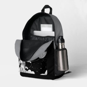 Dreaming Astronaut in the Universe Printed Backpack