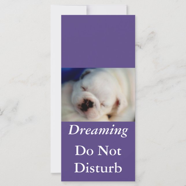 Dreaming Bulldog Do Not Disturb (Front)