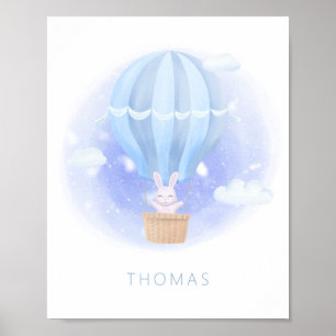 Dreaming Bunny Whimsical Nursery Wall Art