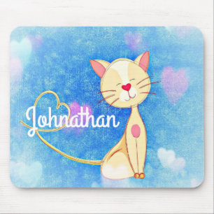 Dreaming Cat Mouse Pad