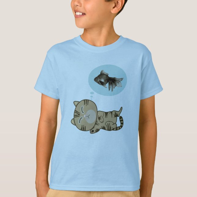 Dreaming cat T-Shirt (Front)