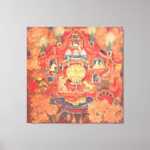 Dreaming Clock: The Automaton of Memories Canvas Print