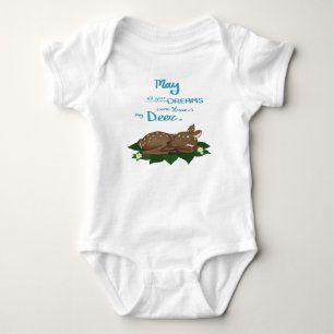Dreaming Deer One-piece Baby Bodysuit