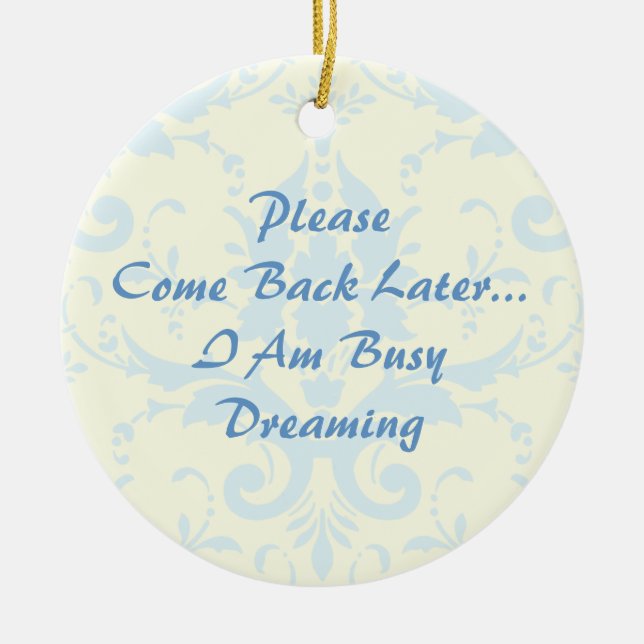 Dreaming Door Hanger Ceramic Tree Decoration (Front)