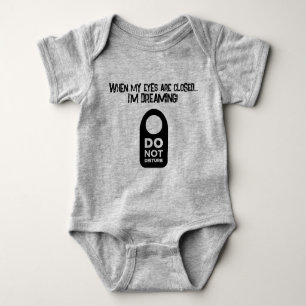 Dreaming... EYES closed Baby Bodysuit