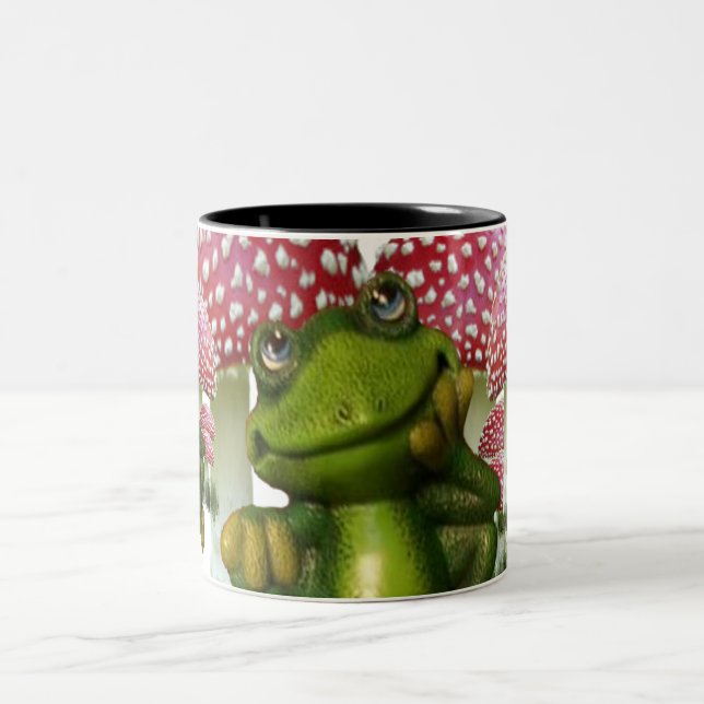 Dreaming Frog Two-Tone Coffee Mug (Center)