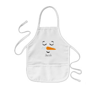 Dreaming Frosty the Snowman Kids Apron