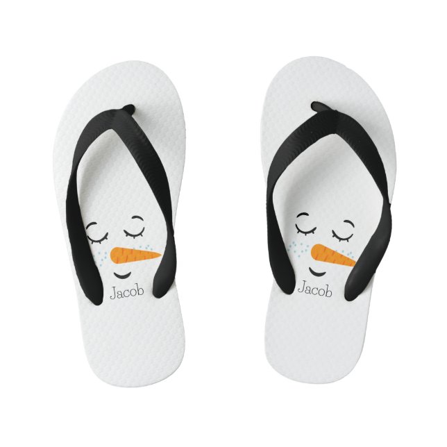 Dreaming Frosty the Snowman Kid's Jandals (Footbed)