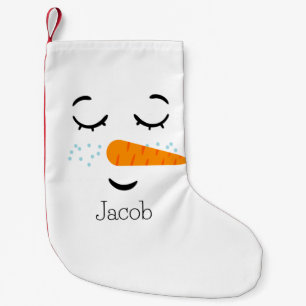 Dreaming Frosty the Snowman Small Christmas Stocking
