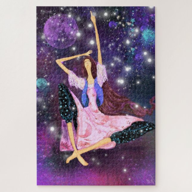 Dreaming Girl Drawing Collection Fantasy Fairytale Jigsaw Puzzle (Vertical)