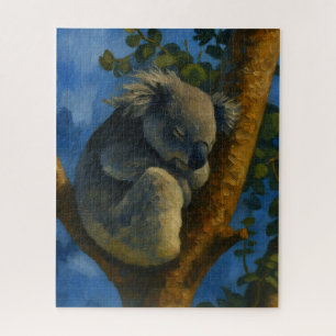 Dreaming in the Eucalyptus – Sleeping Koala Art Jigsaw Puzzle