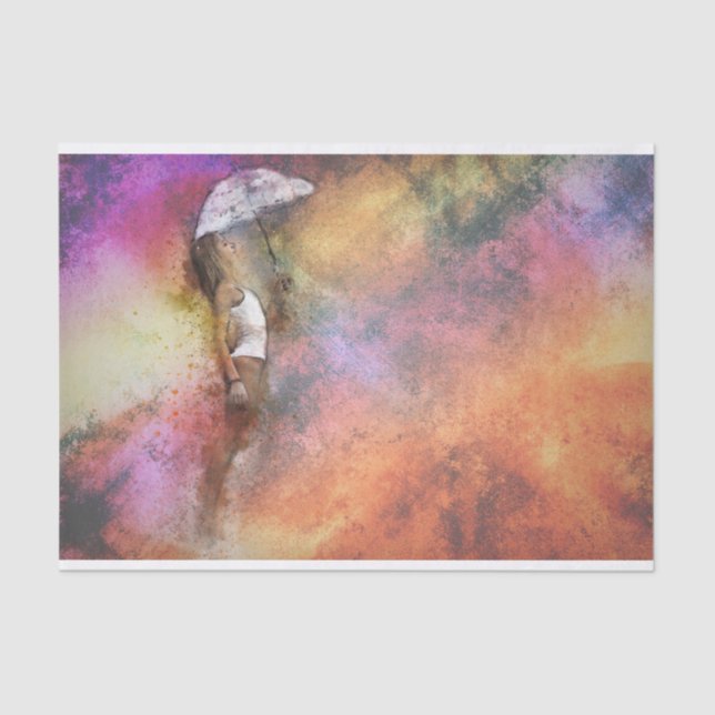 Dreaming In The Rain Decoupage Tissue Tissue Paper (Front)