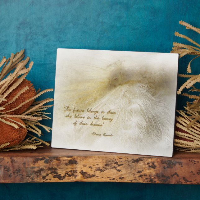 Dreaming in White Plaque (Side)