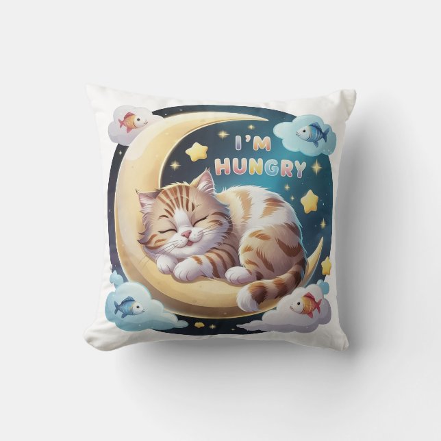 Dreaming Kitten Cushion (Front)