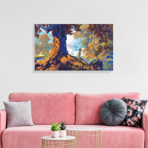 Dreaming   Maxfield Parrish   Canvas Print