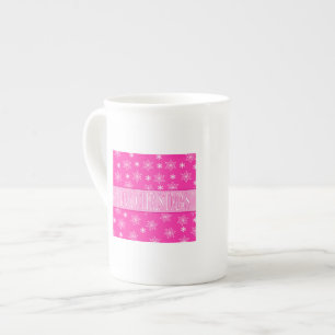 Dreaming of a Pink Christmas Bone China Mug
