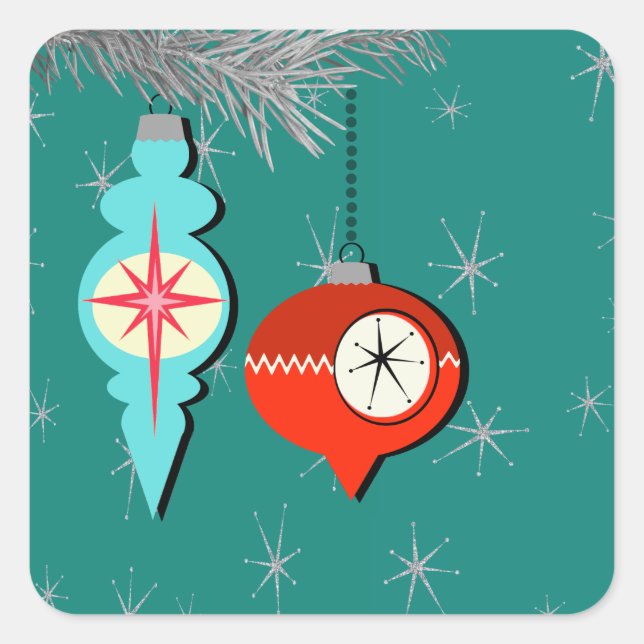 Dreaming of a Retro Christmas Stickers (Front)