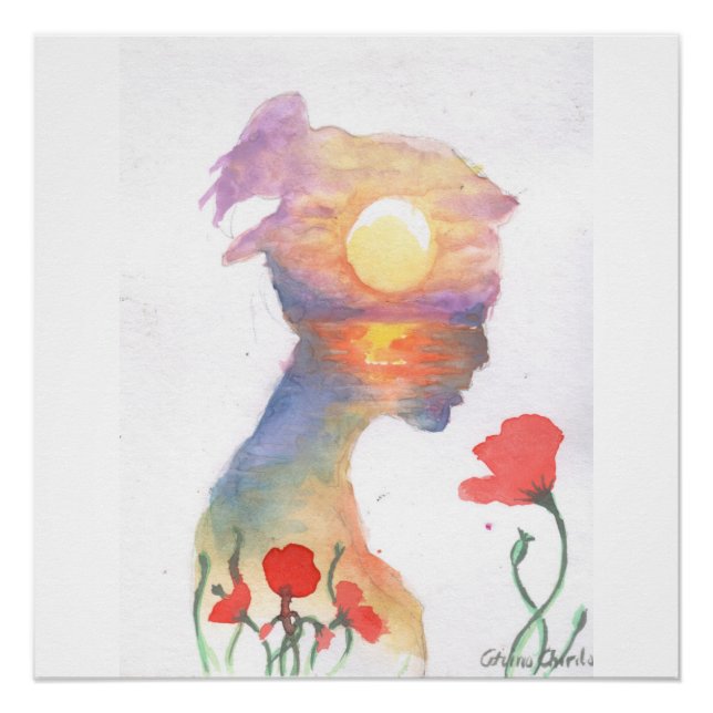 Dreaming of a sunset poster (Front)