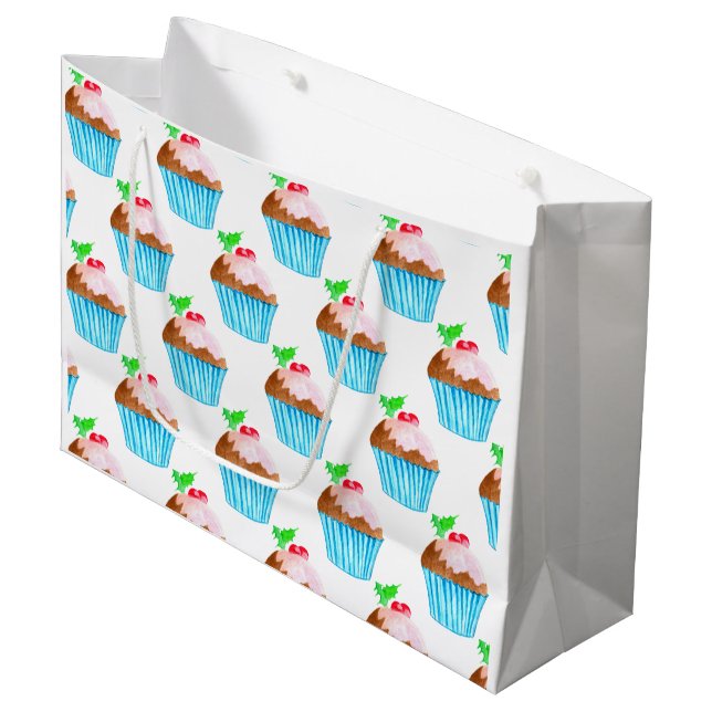 Dreaming of a Sweet Christmas! Large Gift Bag (Front Angled)