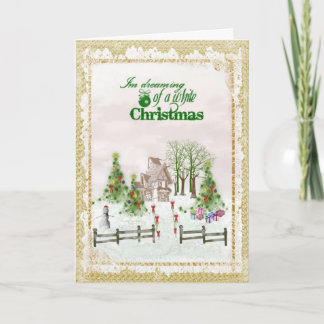 Dreaming of a White Christmas Holiday Card