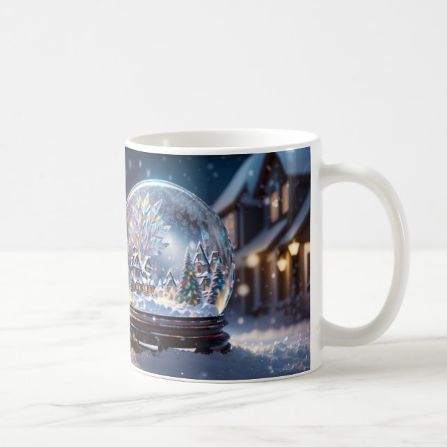 Dreaming of a White Christmas Mug, Snow Globe Coffee Mug (Right)