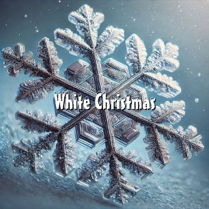 Dreaming of a White Christmas Tree Decoration Card