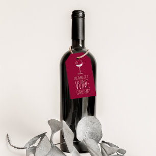 Dreaming of a Wine Christmas   Red & White Holiday Gift Tags