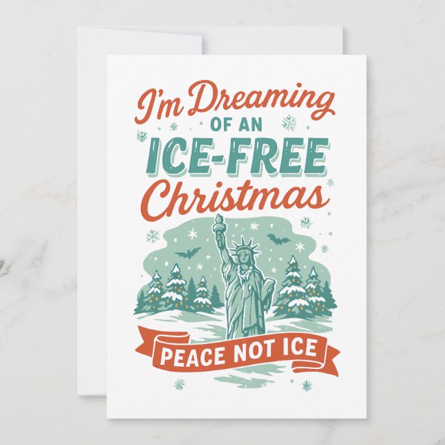 Dreaming of an ICE-Free Christmas Invitation (Front)