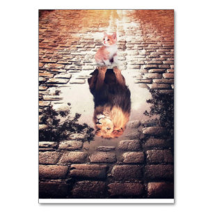 Dreaming Of Cat Lion, Funny Cat Gift Table Number
