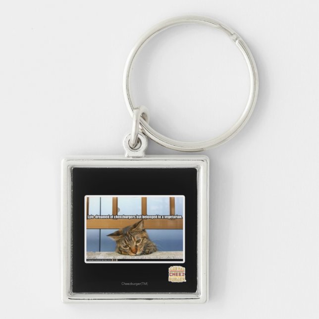 Dreaming of Cheesburgers Key Ring (Front)