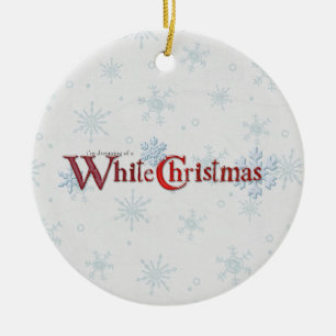 Dreaming of Christmas Snow Ceramic Tree Decoration