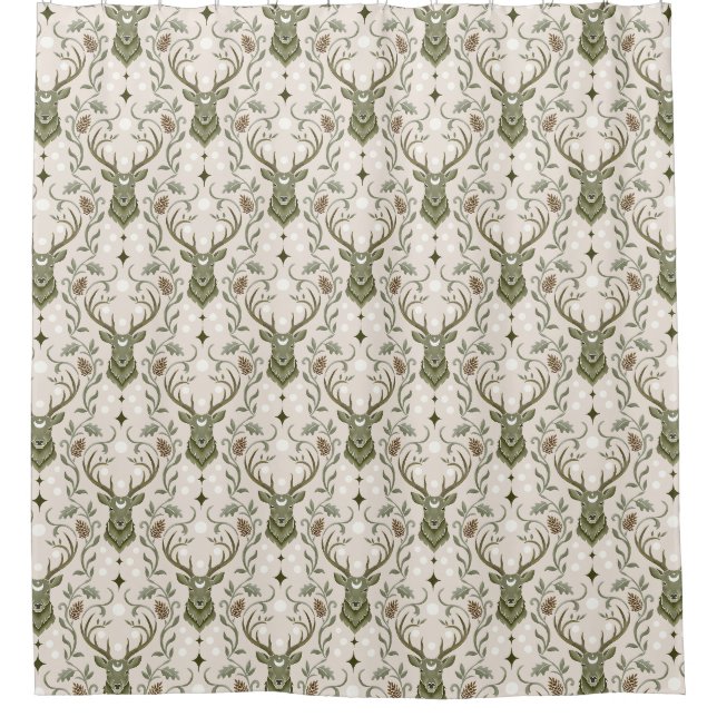 Dreaming of Deer Shower Curtain (Front)
