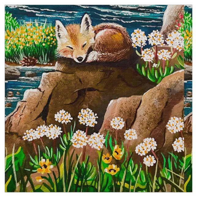 Dreaming of Fun Fox Fabric (Swatch)