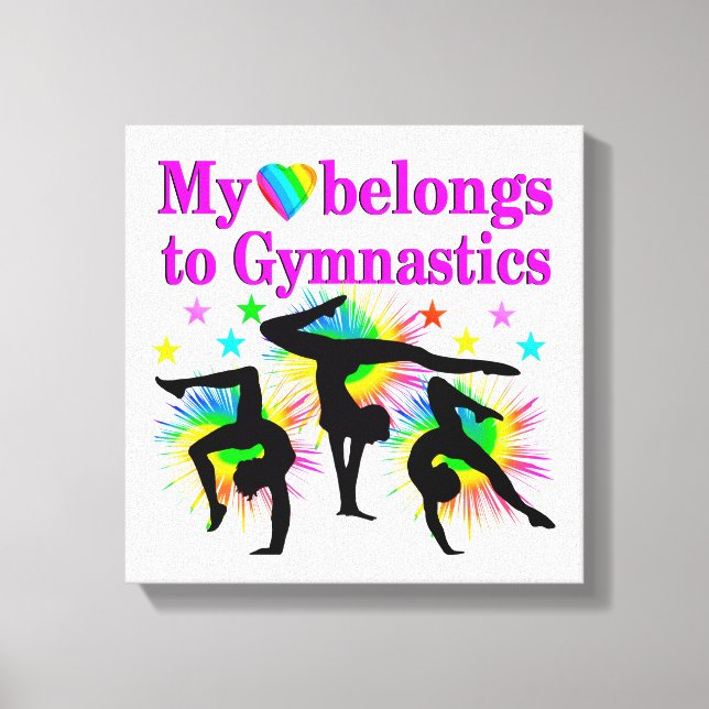 DREAMING OF GYMNASTICS CANVAS PRINT (Front)